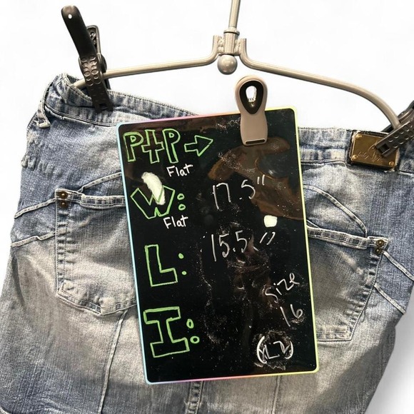 Y2K blue denim mini skirt by babyphat size 16 (L7) - Picture 8 of 8